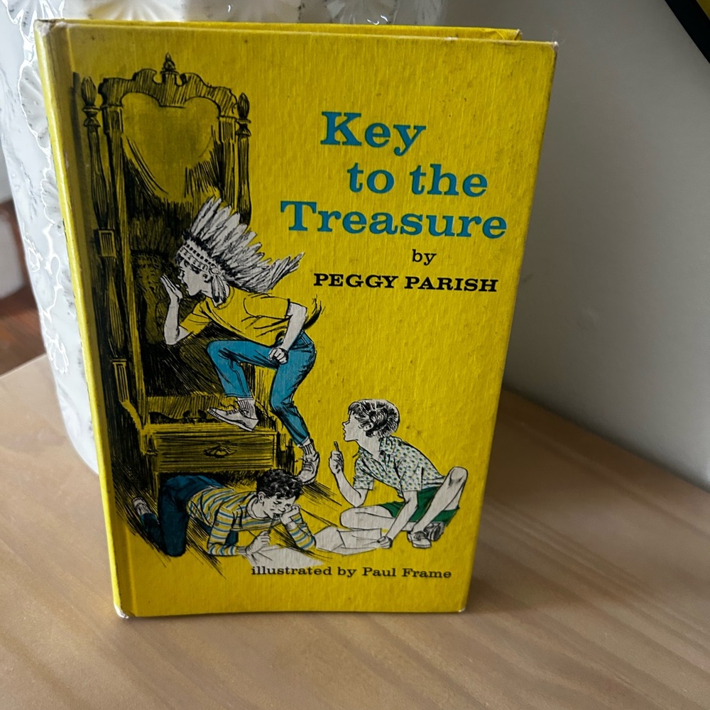 Vintage 1966 Key to the Treasure Book by Peggy Parish Hardcover Weekly Reader